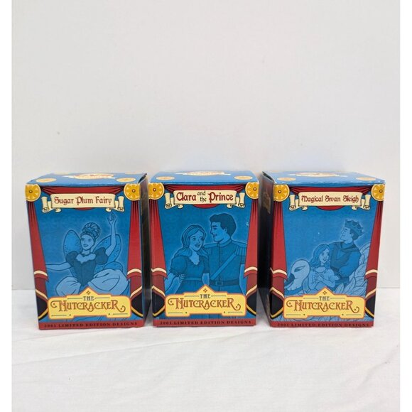 CVS Treasures The Nutcracker 2001 Limited Edition Designs Lot of 3 Ornaments - Picture 1 of 10